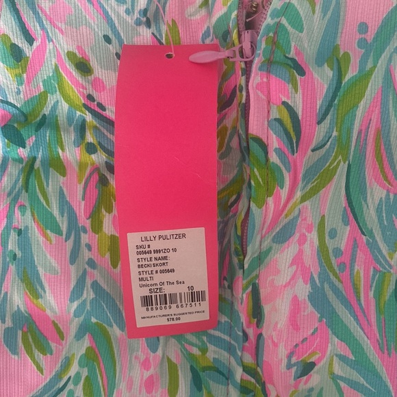 Lilly Pulitzer Becki Skort in Unicorn of the Sea - Picture 6 of 8